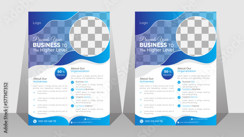 Business Flyer design, modern layout, annual report, poster, flyer in A4