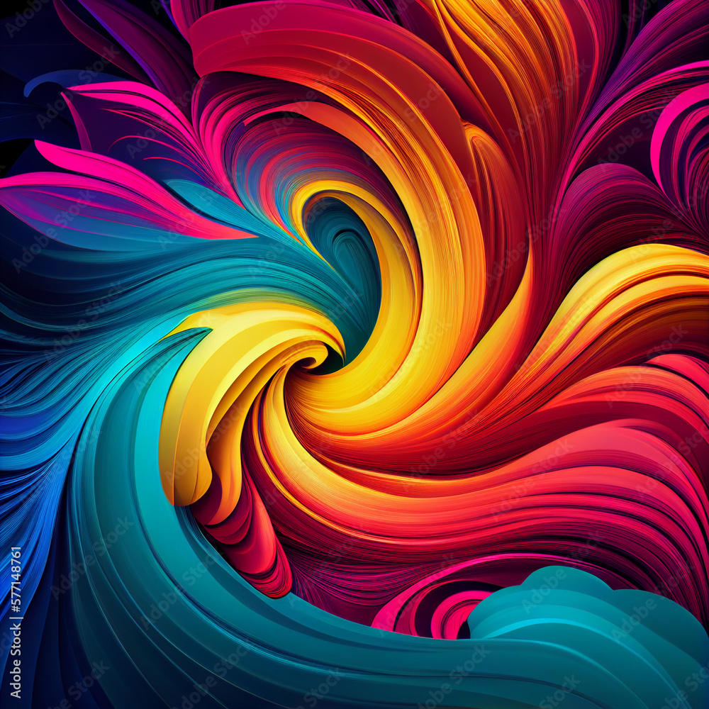 Vivid colors abstract background spiral Vivid colors abstract background spiral