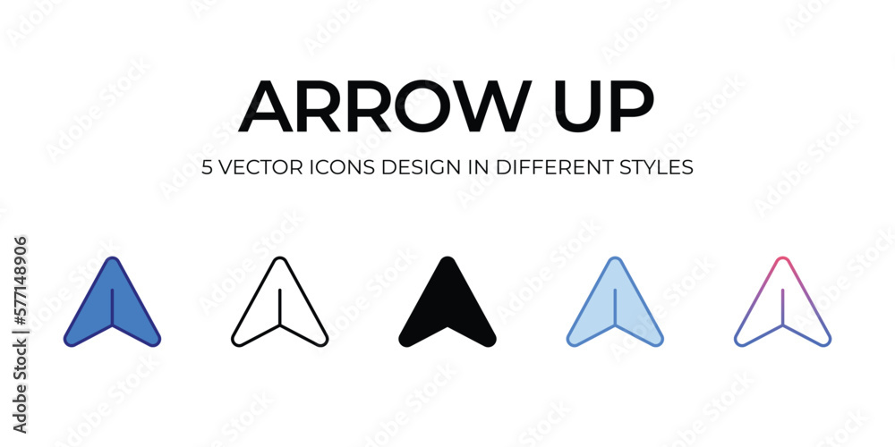 arrow up Icon Design in Five style with Editable Stroke. Line, Solid, Flat Line, Duo Tone Color, and Color Gradient Line. Suitable for Web Page, Mobile App, UI, UX and GUI design. arrow up Icon Design in Five style with Editable Stroke. Line, Solid, Flat Line, Duo Tone Color, and Color Gradient Line. Suitable for Web Page, Mobile App, UI, UX and GUI design.
