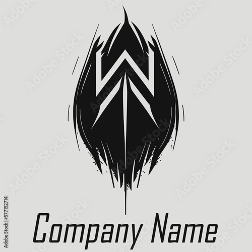 Creative minimalist logo with restrained design, Scandinavian style, runes,black and white, logo for business, companies, stores, websites, mobile applications