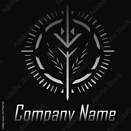 Creative minimalist logo with restrained design, Scandinavian style, runes,black and white, logo for business, companies, stores, websites, mobile applications
