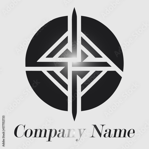 Creative minimalist logo with restrained design, Scandinavian style, runes,black and white, logo for business, companies, stores, websites, mobile applications
