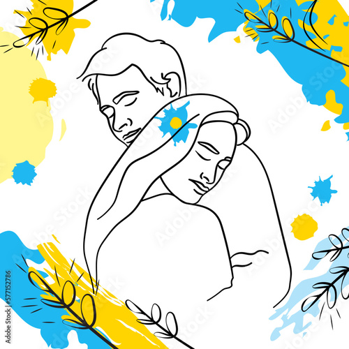 ukrainian family love people banner