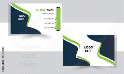 Modern clean Profession business caed template. Flat Design abstract vector busiess care for business
and personal use