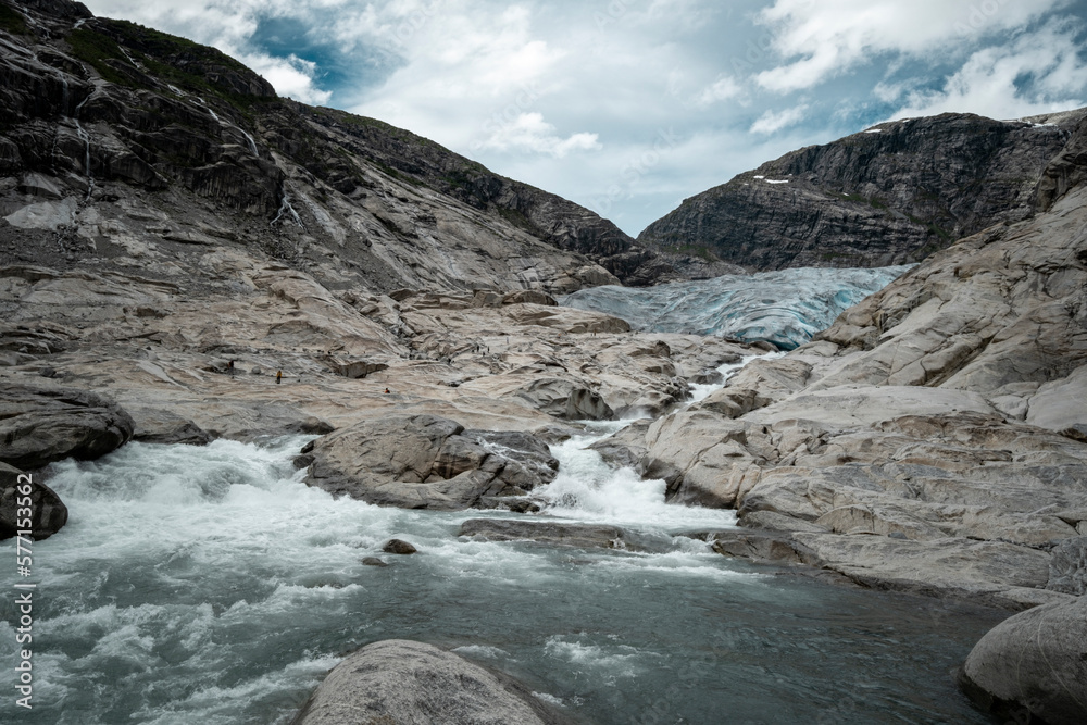 Gletscherwanderung im norwegischen Hochgebirge Gletscherwanderung im norwegischen Hochgebirge