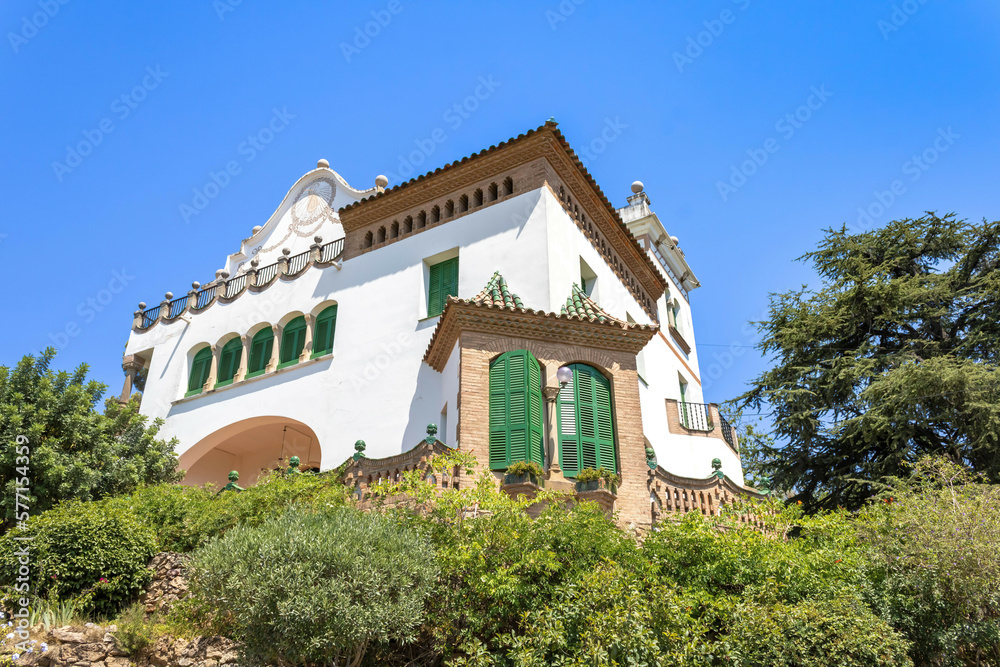Casa Trias, one of the three houses originally constructed in Park Güell, Barcelona