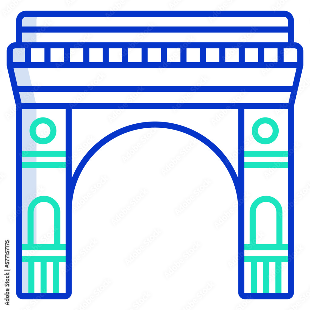 Fototapeta premium India Gate icon