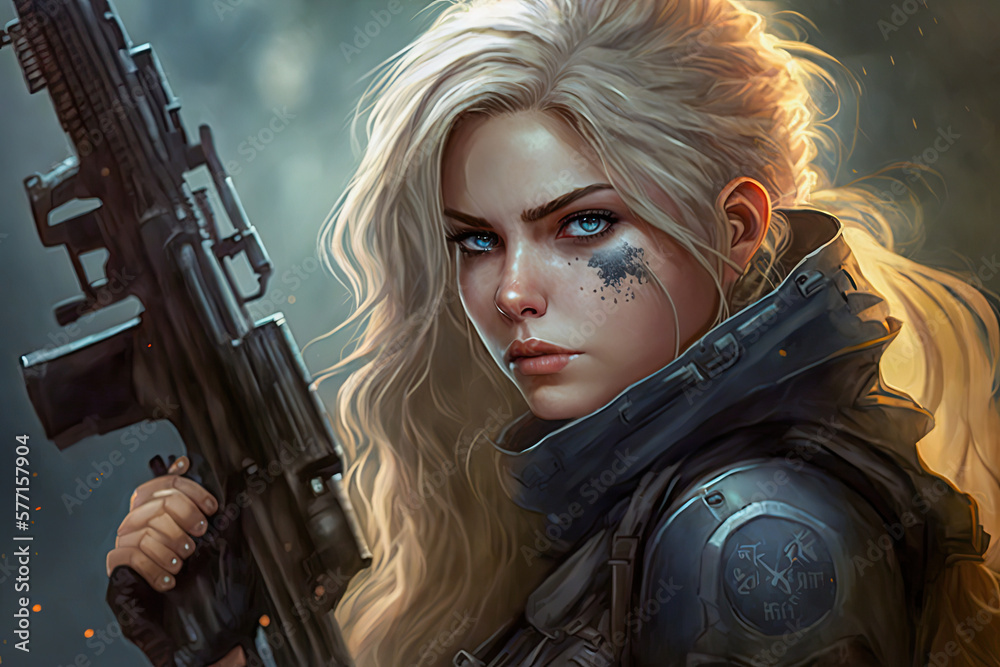 A Female Fantasy warrior A Female Fantasy warrior