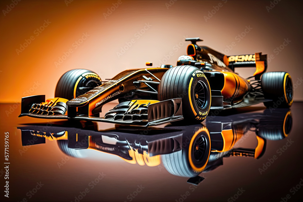 Generative Illustration AI of F1 car