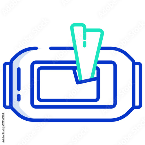 Wet wipes icon