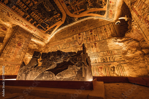 Obraz na plátně Tomb of Ramses IV in Valley of the Kings, Egypt