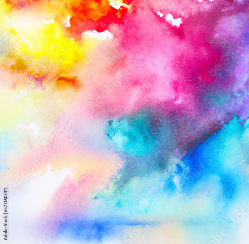 Vivid watercolor background, high contrast, Generative AI