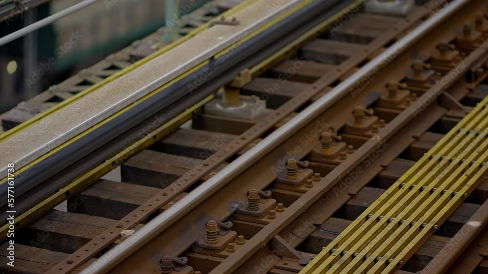 Subway tracks in New York - travel photography Subway tracks in New York - travel photography