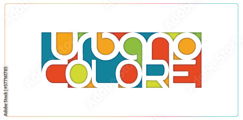 Colorful letters and numbers set. Colored vector latin alphabet. Rainbow color font. Color paper applique ABC, negative space monogram and poster template. Typography design