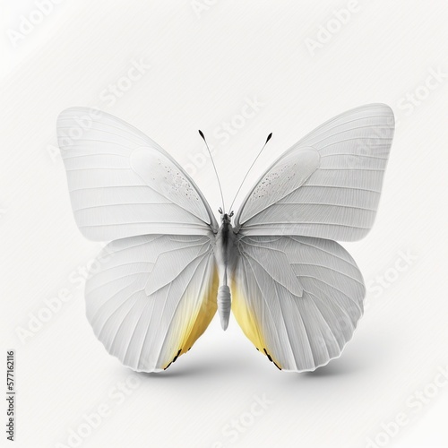 Generative AI - Butterfly isolated on white background © Mark
