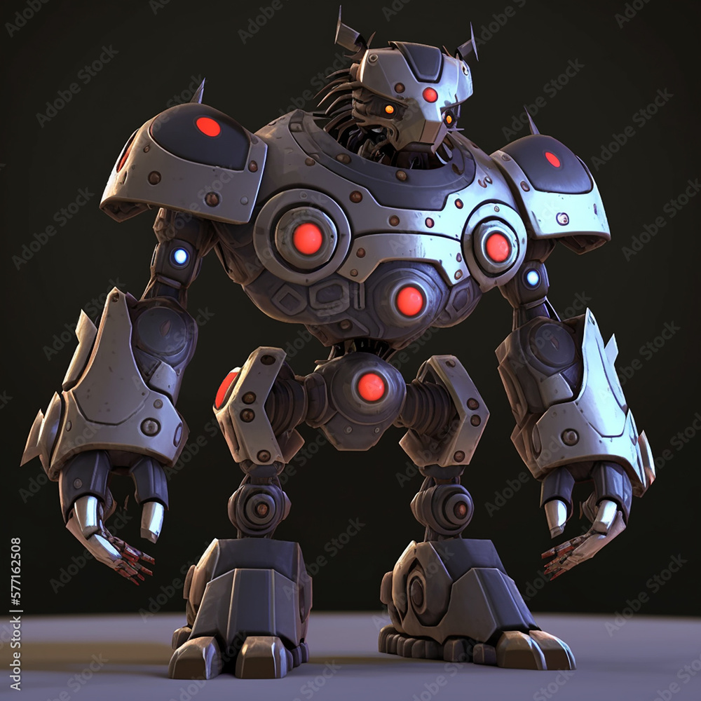 Fototapeta premium cute robot toy