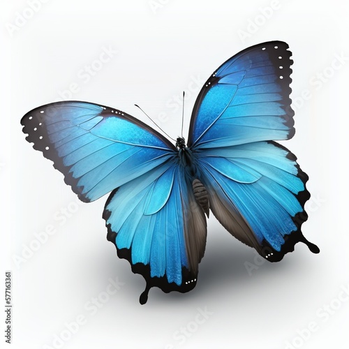 Generative AI - butterfly on a white background