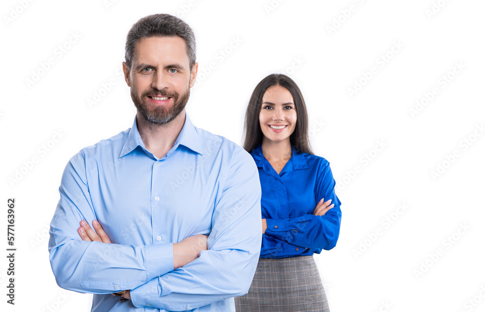 business couple in studio, copy space. business couple on background. business couple in studio, copy space. business couple on background.