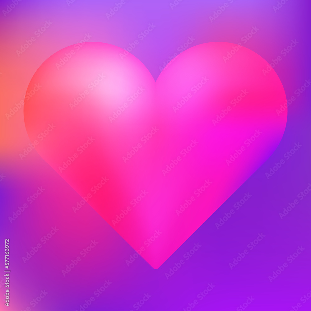 Valentine's Day Square Banner Design. Love Concept