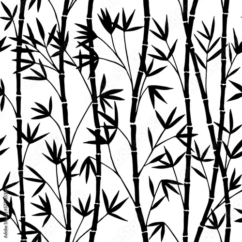 Bamboo seamless pattern. Vector stock illustration eps10.