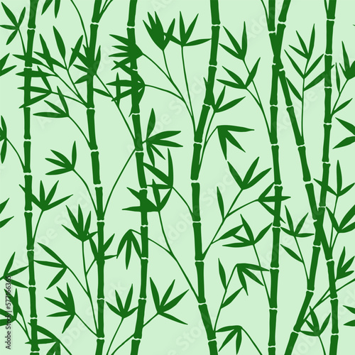 Fototapeta Naklejka Na Ścianę i Meble -  Bamboo seamless pattern. Vector stock illustration eps10.
