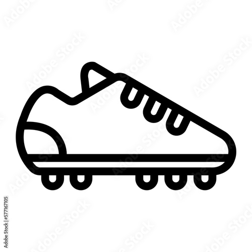 soccer boots line icon