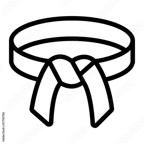 black belt line icon
