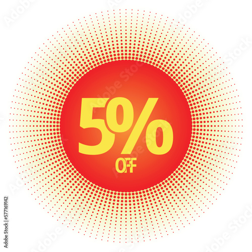 5% off modern design template.