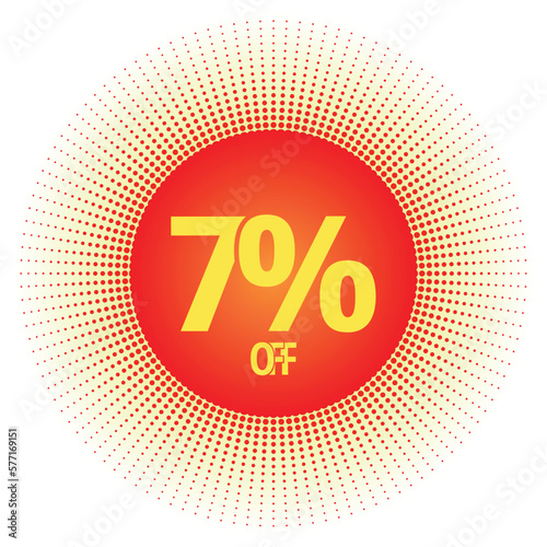 7% off modern design template.