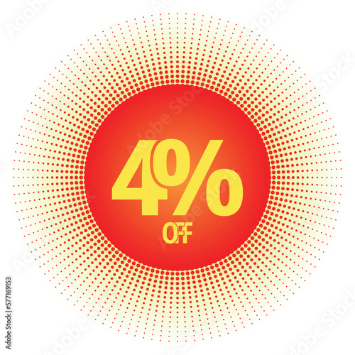 4% off modern design template.