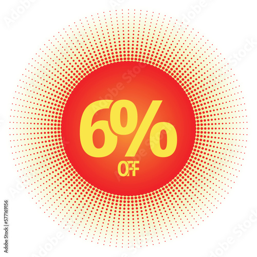 6% off modern design template.