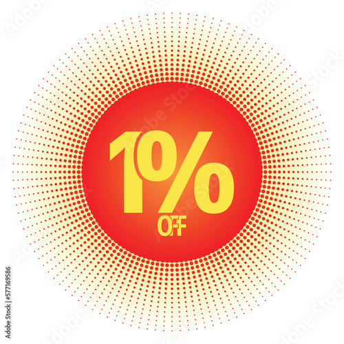 1% off modern design template.