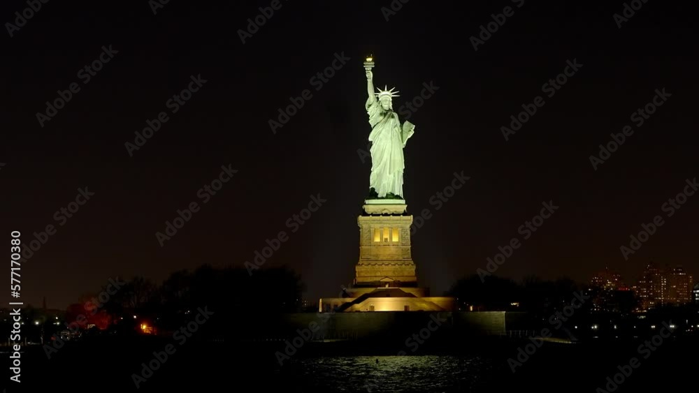 Statue of Liberty in New York at night - travel photography Statue of Liberty in New York at night - travel photography