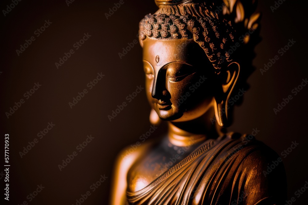 buddha statue with beautiful background Generative AI Art Illustration