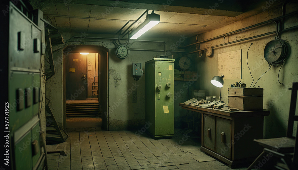 Surviving the Fallout, Inside of a Resilient Underground Bunker, Generative AI Surviving the Fallout, Inside of a Resilient Underground Bunker, Generative AI