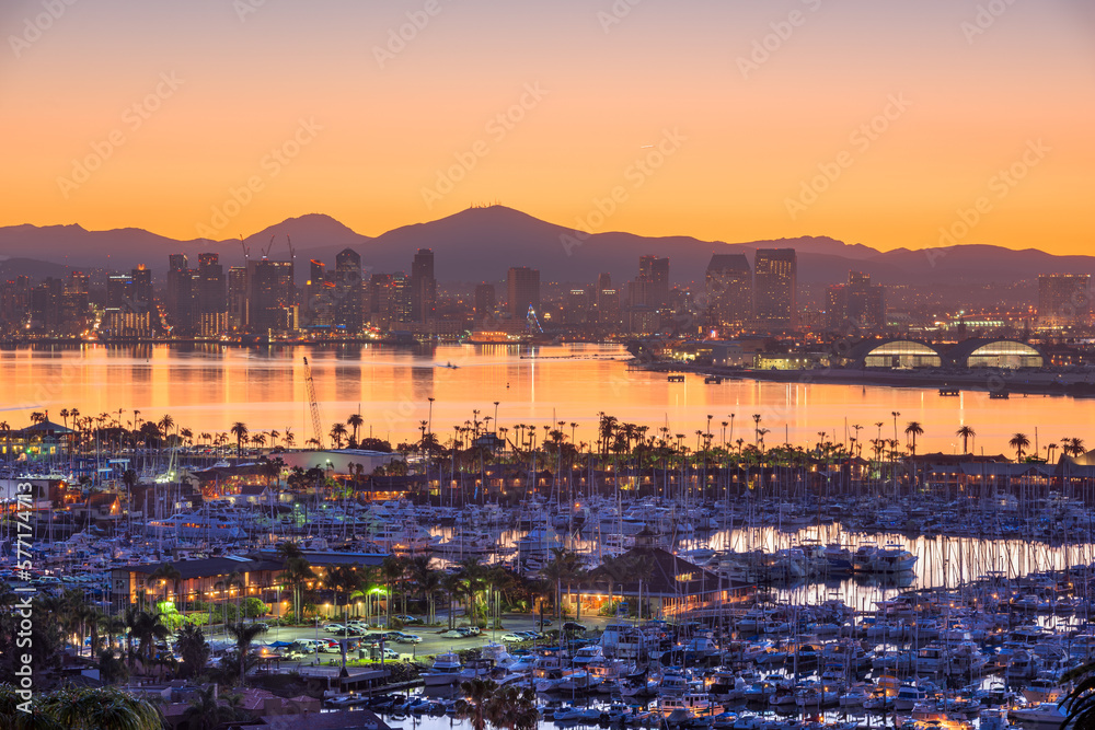 San Diego, California, USA Downtown Skyline