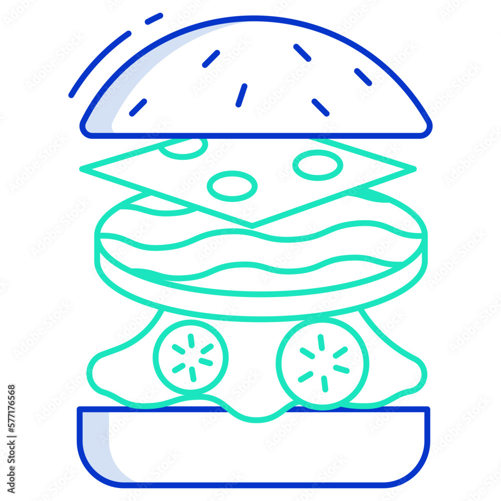 Fototapeta premium burger icon