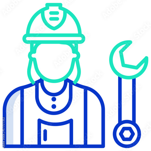 Woman Plumber icon
