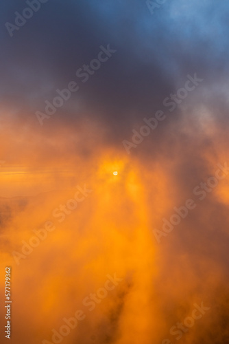 il tramonto sul monte terminillo visto dal rifugio rinaldi