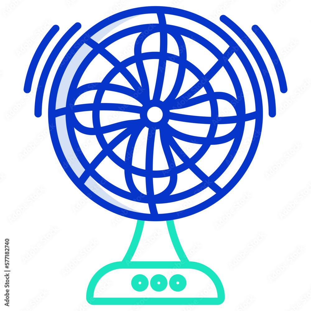 Obraz premium table fan retro icon