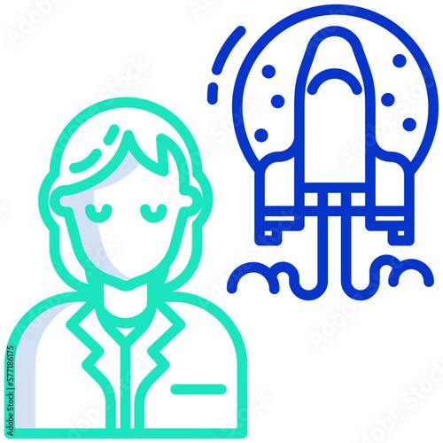 Woman Scientist icon