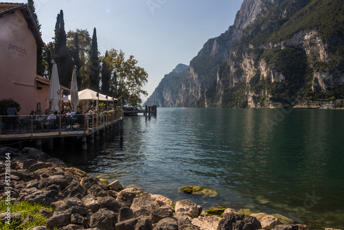Sunny summer day in Riva del Garda resort on Lake Garda © tmag