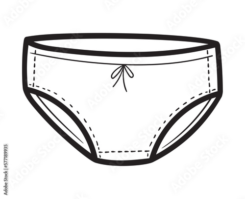 panty clothes doodle style
