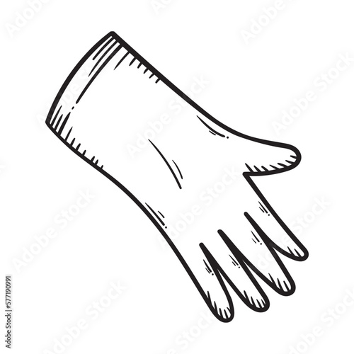 gloves house keeping doodle