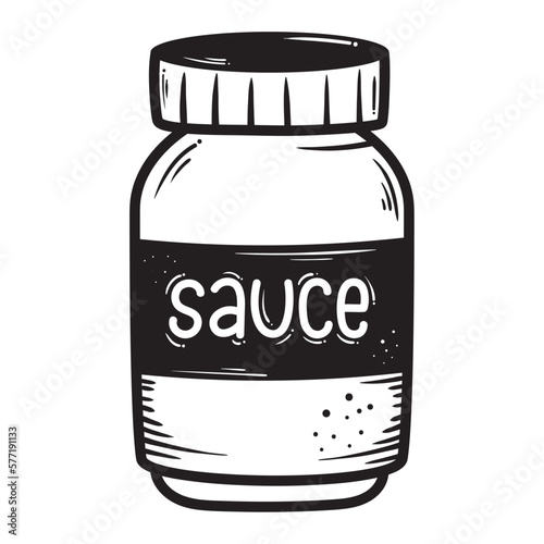 bbq sauce in pot