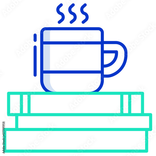 book and tea icon