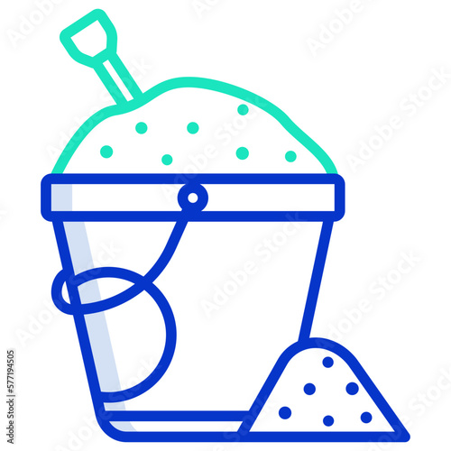 Sand bucket icon