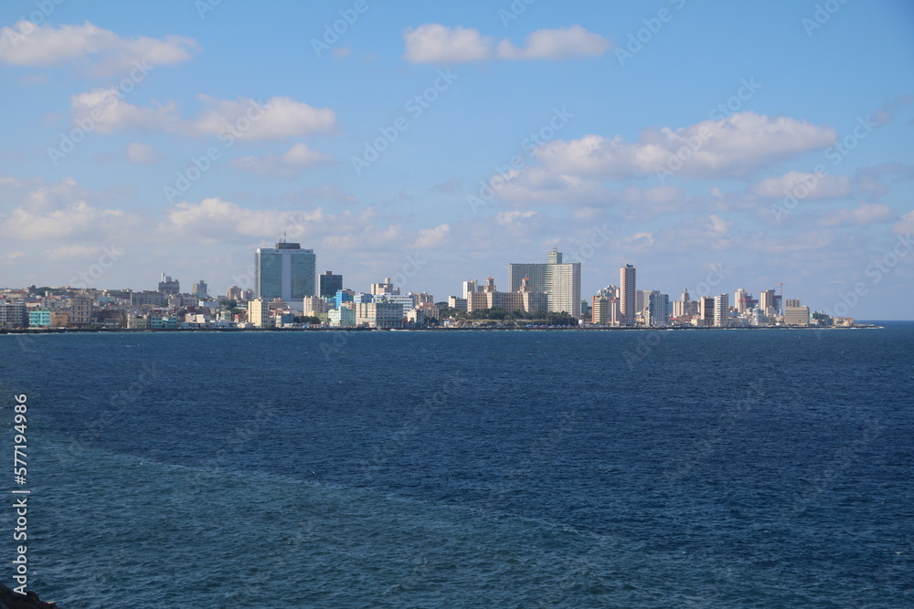 View from Fort El Morro to Havana, Cuba Caribbean
