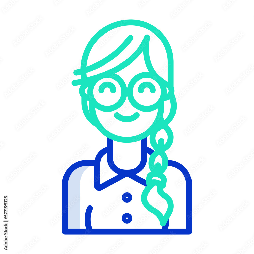 Fototapeta premium Girl avatar icon