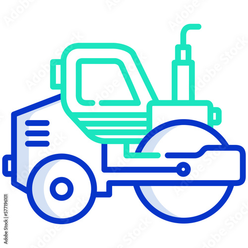Road roller icon